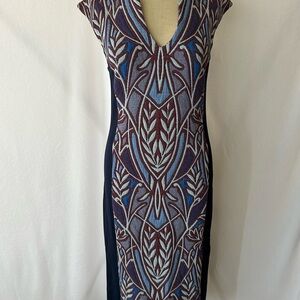 Anthropologie HD in Paris Cleo Jacquard Dress Stretchy Flattering Size S